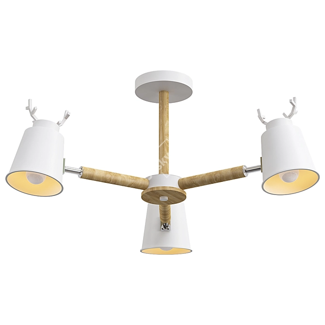 Sleek Deer B Model: High-Quality Design 3D model image 1