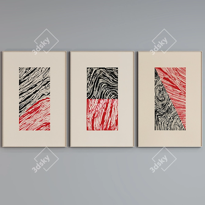 Abstract Frame Set 3D model image 2