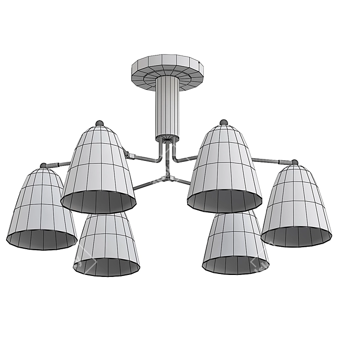 Elegance in Hamburg: Modern Chandelier 3D model image 2