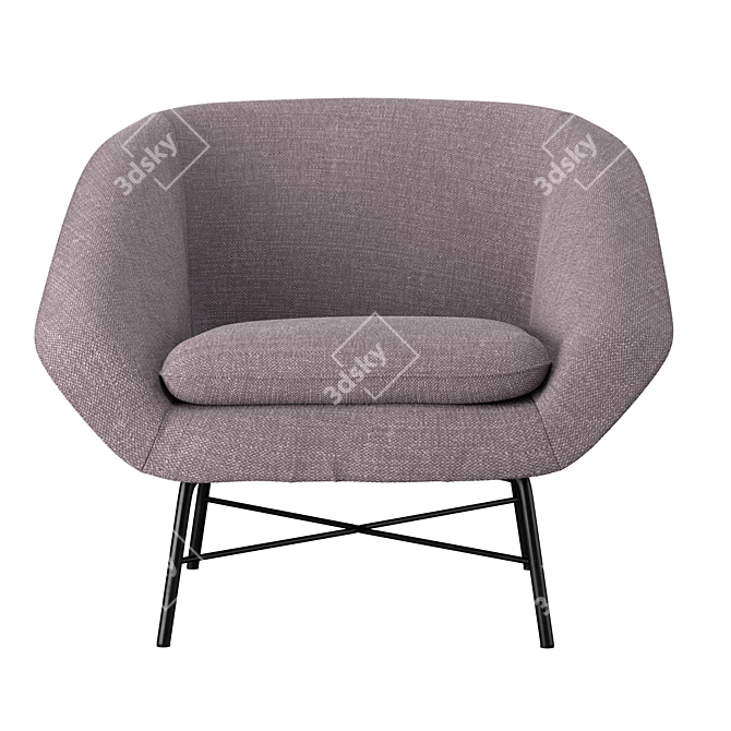 Stylish Barrow Lounge Chair 3D model image 3