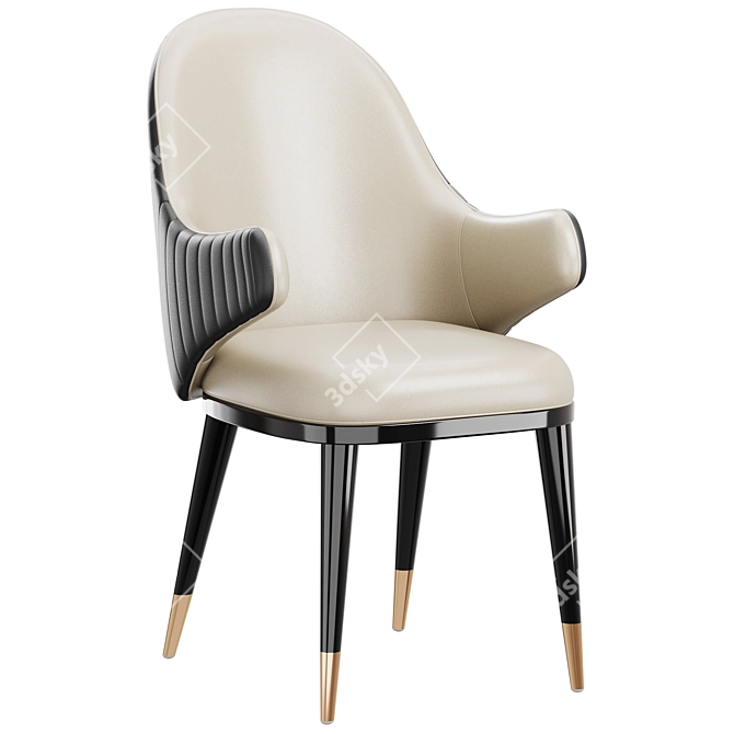 Luxury Diva Chair: Elegant and Comfortable 3D model image 1