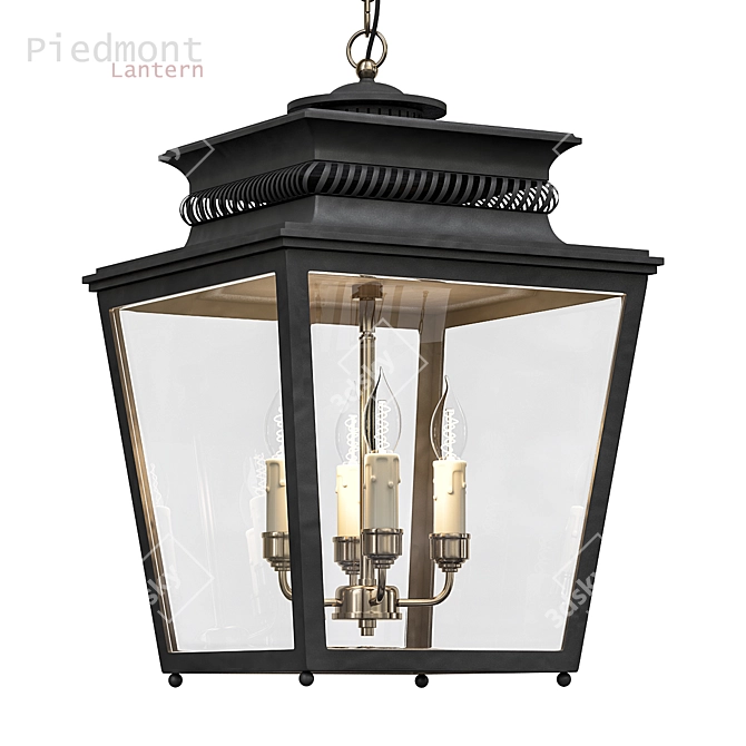 Piedmont Lantern: Classic Elegance 3D model image 1