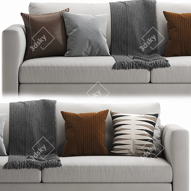 2017 Larson Felis Sofa 3D model image 2