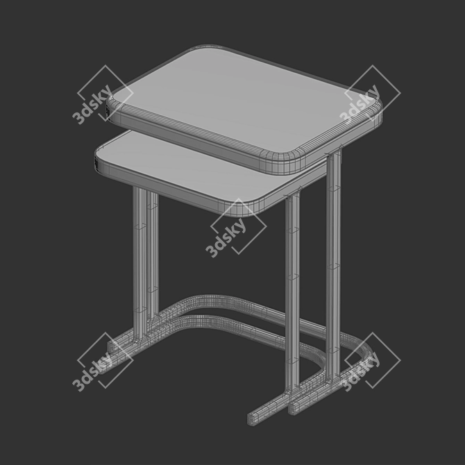 Modis Coffee Table Set 3D model image 2