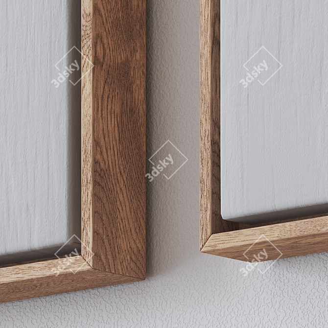 Elegant Wall Art Set 1851 3D model image 2