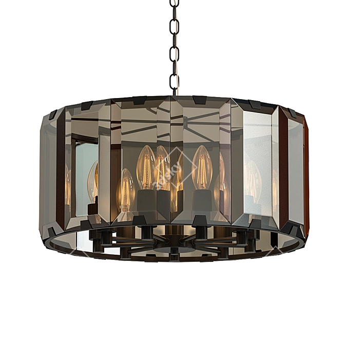 Clooney 8 Pendant Light: Elegant Illumination for Modern Spaces 3D model image 1