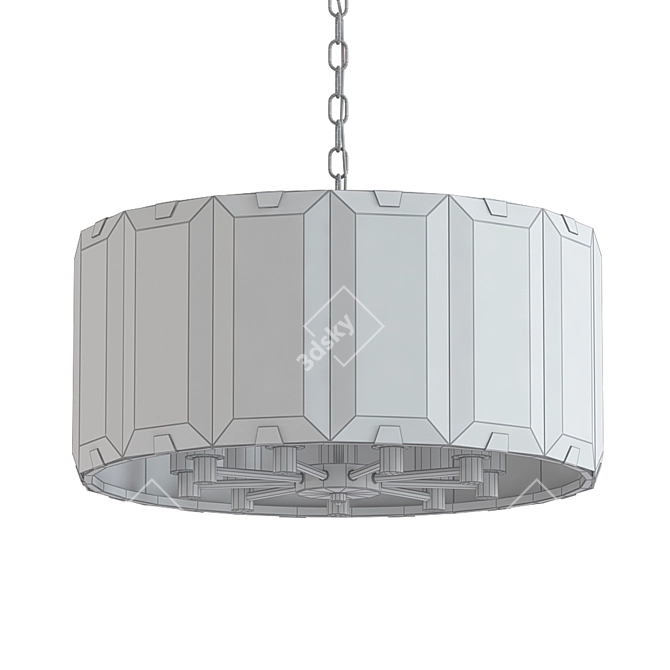 Clooney 8 Pendant Light: Elegant Illumination for Modern Spaces 3D model image 2