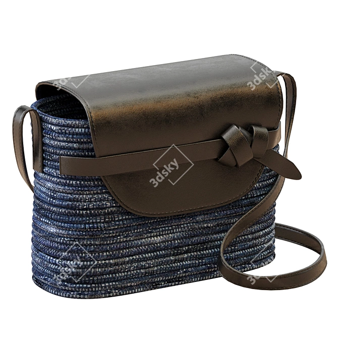 Stylish Cesta Crossbody Bag 3D model image 5