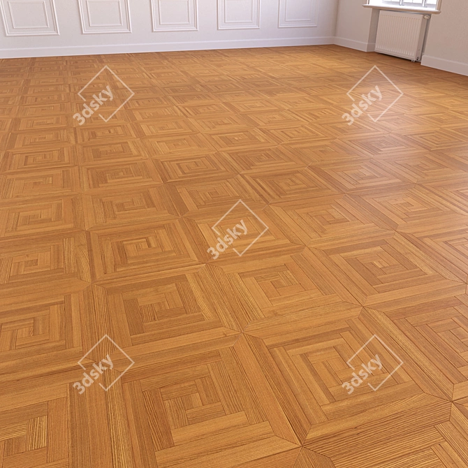 Luxury Parquet Flooring 3D model image 4