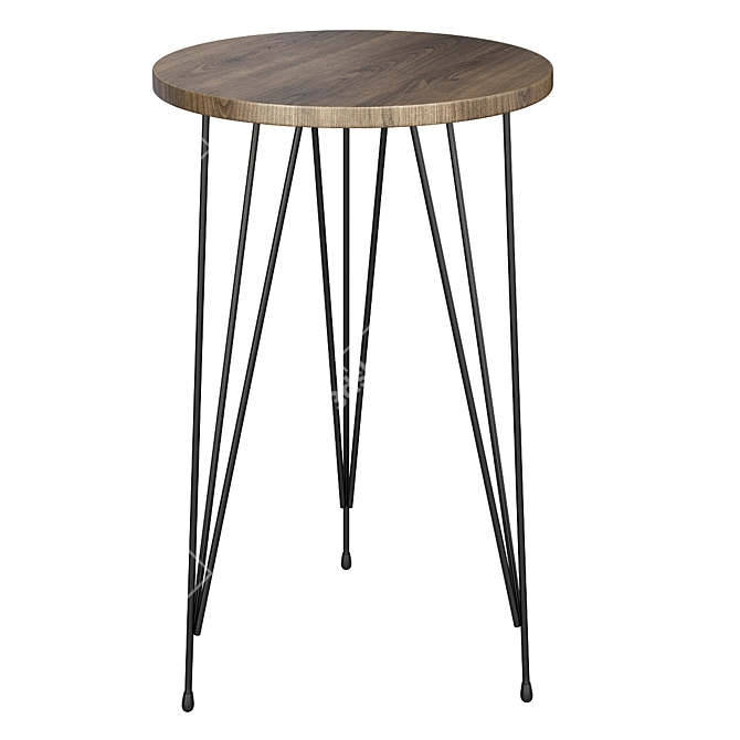 Alaja Tray Top End Table Set 3D model image 1