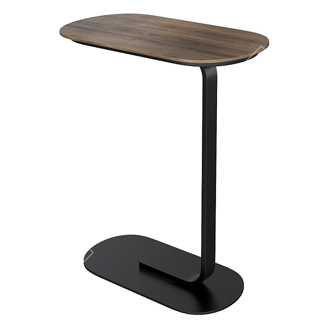 Relate Black-Oak Side Table 3D model image 1