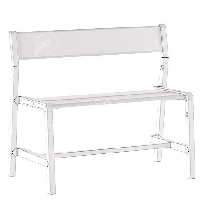 Ypperlig Beech Bench: Stylish & Versatile 3D model image 7