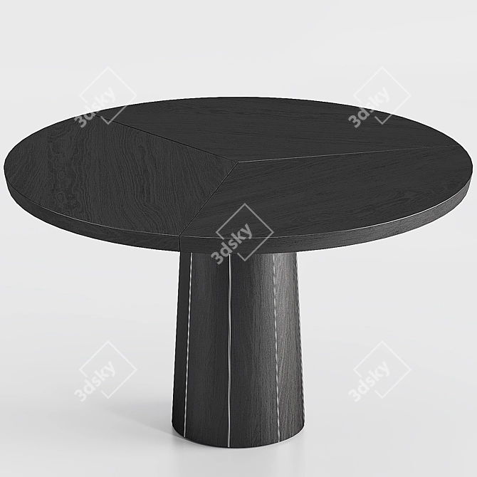 Skovby Round Dining Set 3D model image 4