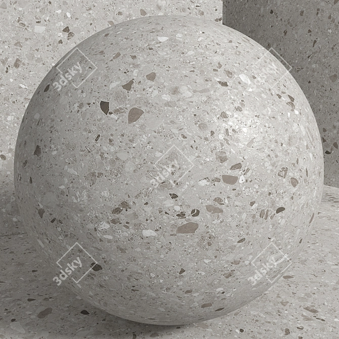 Seamless Stone Terrazzo Quartzite Set 3D model image 3