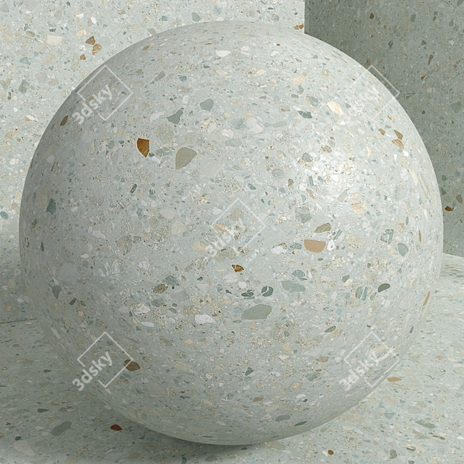 Seamless Stone Terrazzo Quartzite Set 3D model image 4