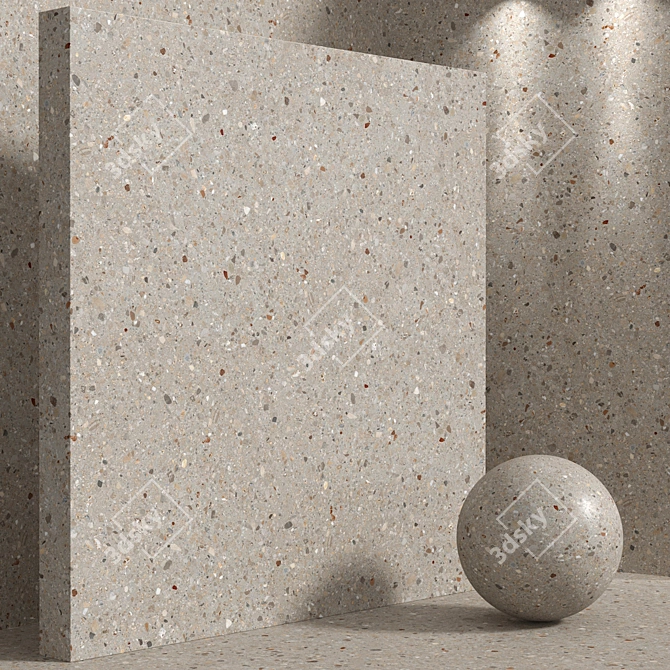 Seamless Stone Terrazzo Quartzite Set 3D model image 5