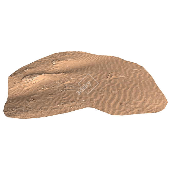 Beach Sandscape Texture Kit 3D model image 4