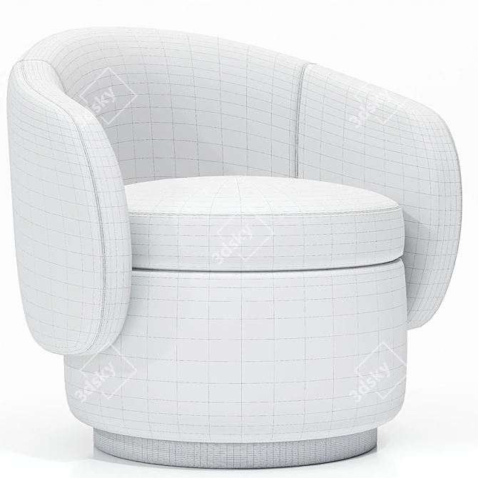 Modern Juno Pod Occasional Chair 3D model image 3