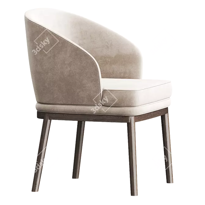 Luxury RUTH Chair: Stylish & Comfortable 3D model image 2