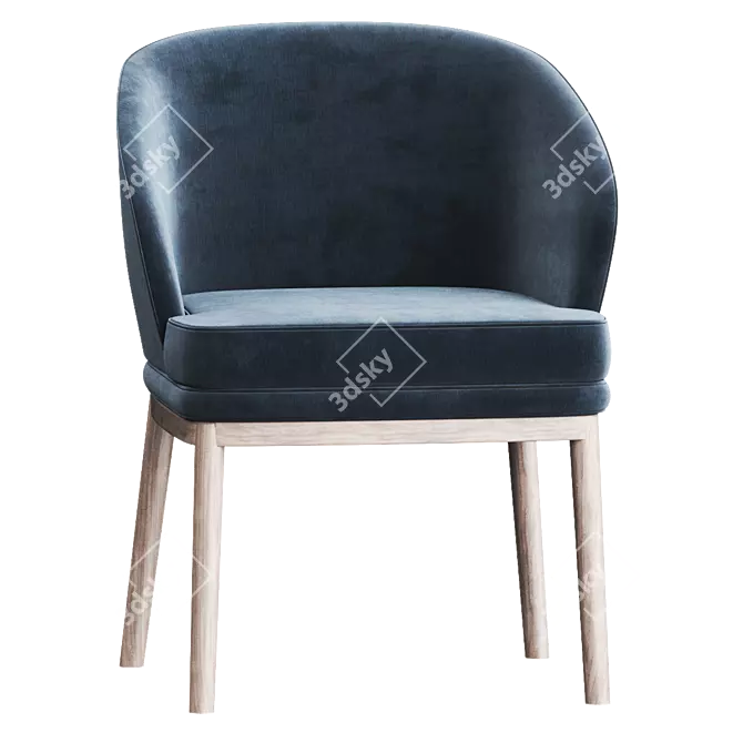 Luxury RUTH Chair: Stylish & Comfortable 3D model image 3