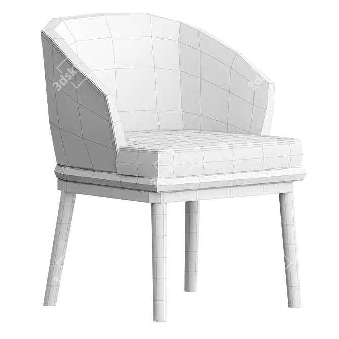 Luxury RUTH Chair: Stylish & Comfortable 3D model image 6