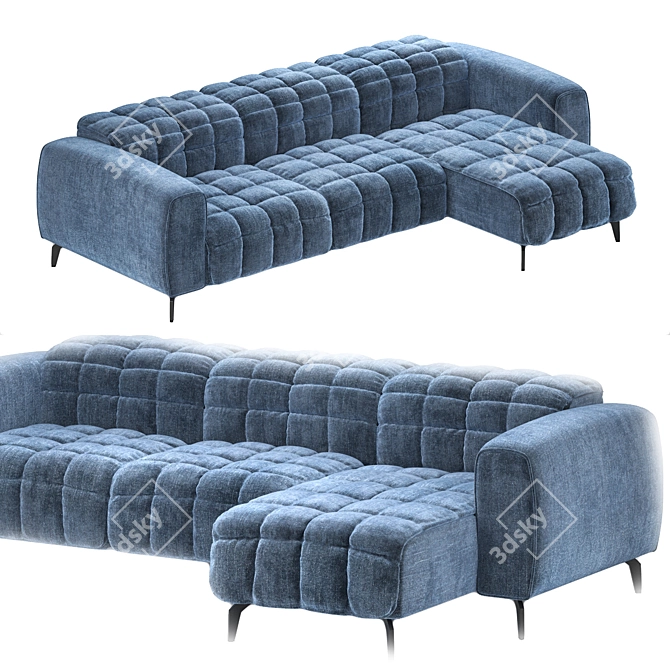 Cannes Modular Sofa by Delta Salotti 3D model image 2