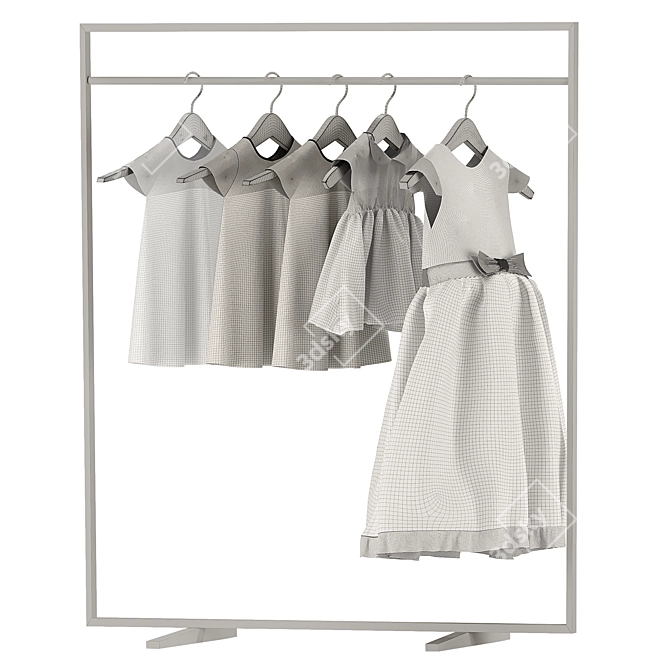 Fashionista's Dream: Complete Women's Clothing Set 3D model image 3