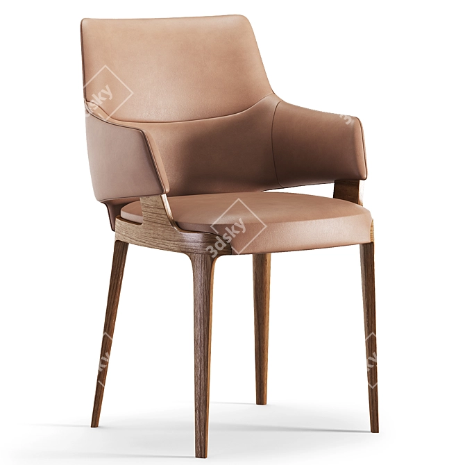 Velis Modern Chair: 3D Max Model with High Quality Maps 3D model image 1