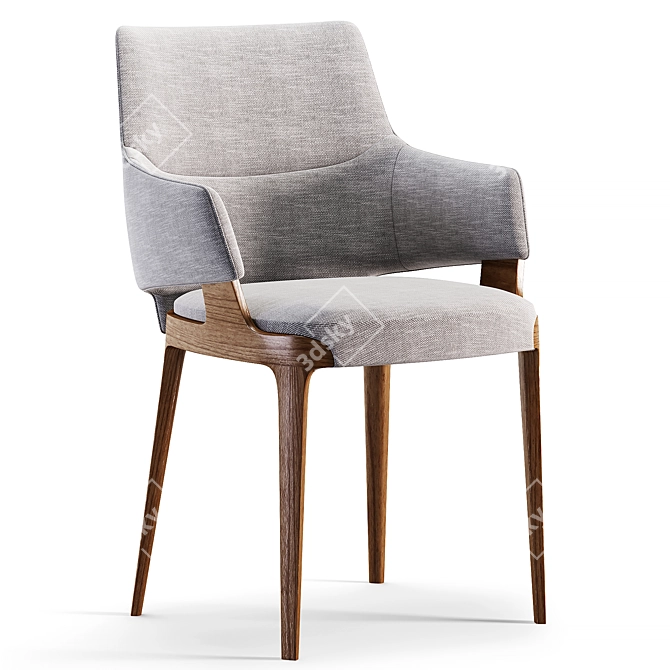 Velis Modern Chair: 3D Max Model with High Quality Maps 3D model image 3