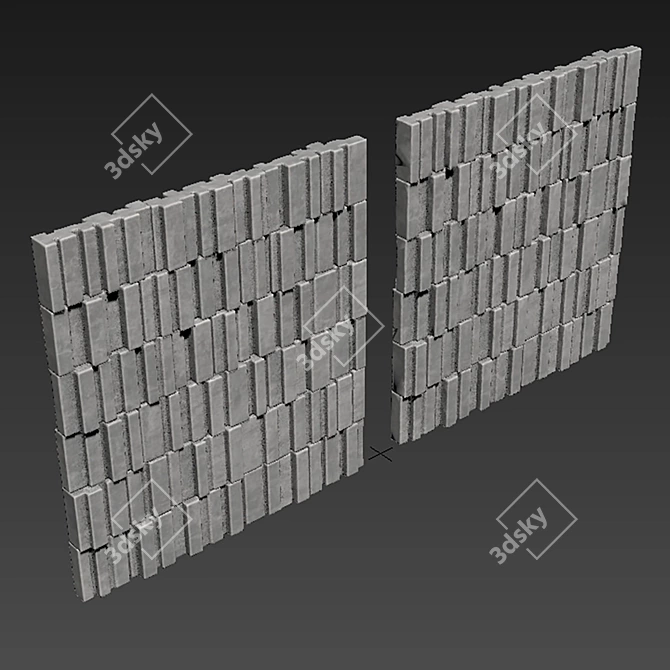 Panel Stone Slab Line N3: High-Quality Textures & UVW Unwrap Geometry 3D model image 6