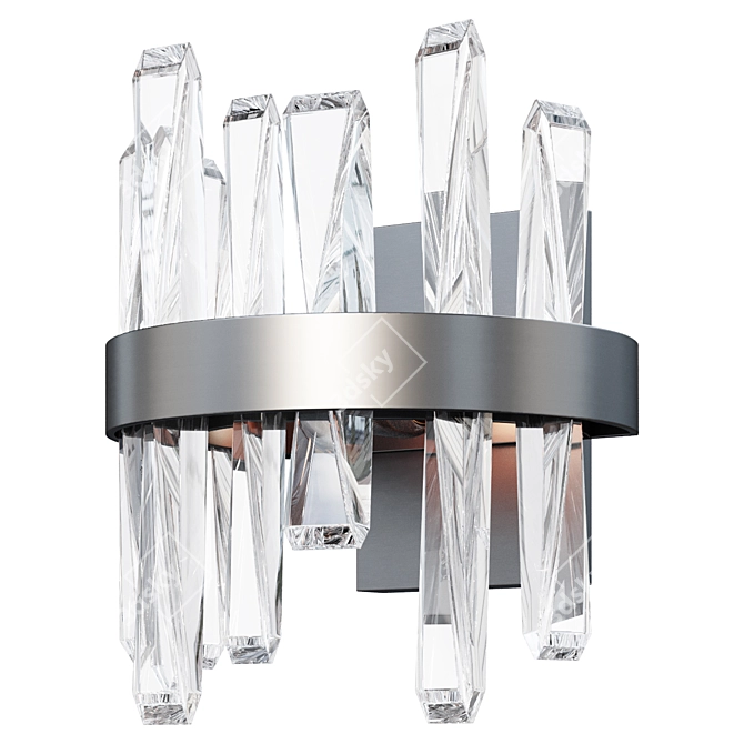 Modern LED Wall Sconce, 4 sqm, 25 cm 3D model image 1