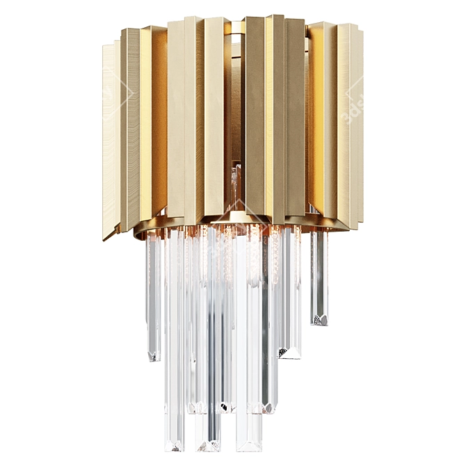 Title: Modern Delta Sconce Wall Lamp 3D model image 1