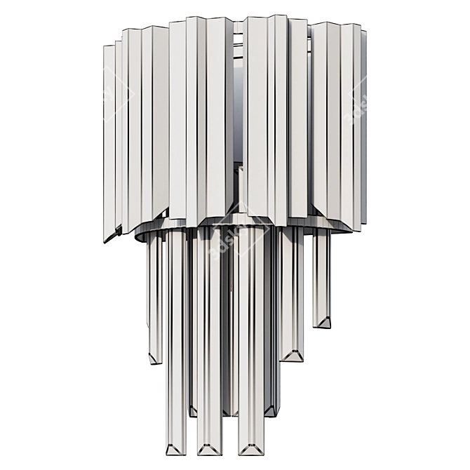 Title: Modern Delta Sconce Wall Lamp 3D model image 2