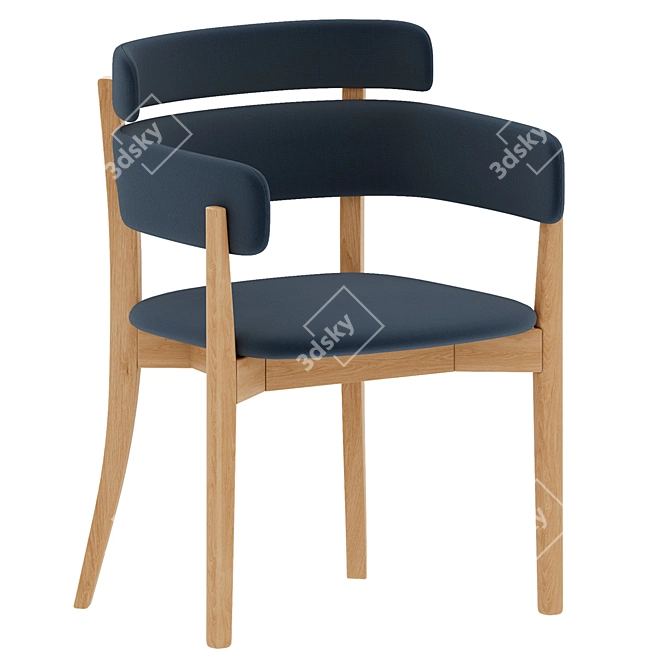 Trendy Tiras Chair: A Modern Masterpiece 3D model image 1