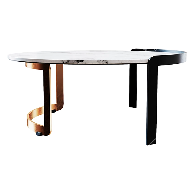 Sleek Rodgeir Coffee Table 3D model image 2