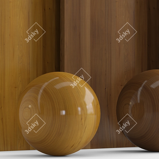 Aspen Wood 30: 3 Material Masterpiece 3D model image 3