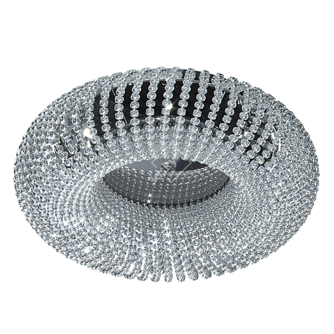 CARLA Crystal Ceiling Light, Chrome 3D model image 3