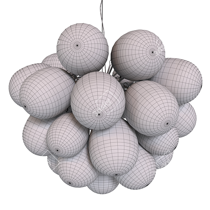 Cloudy Glass Pendant Lamp 3D model image 6