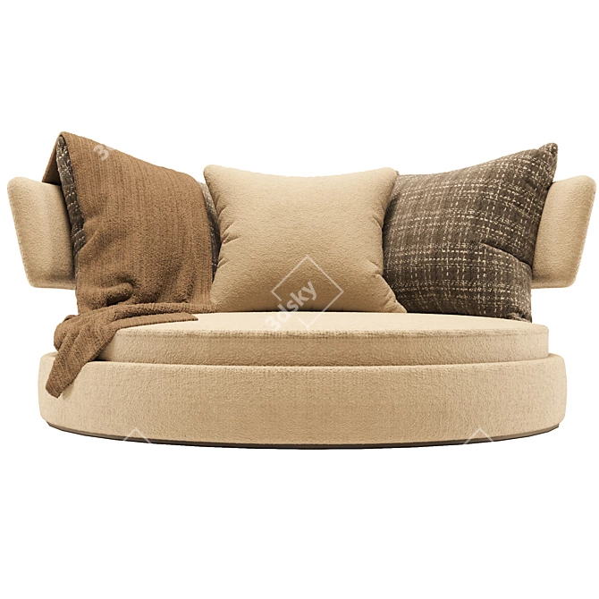 Elegant Comfort Soft Sofa 3D model image 4