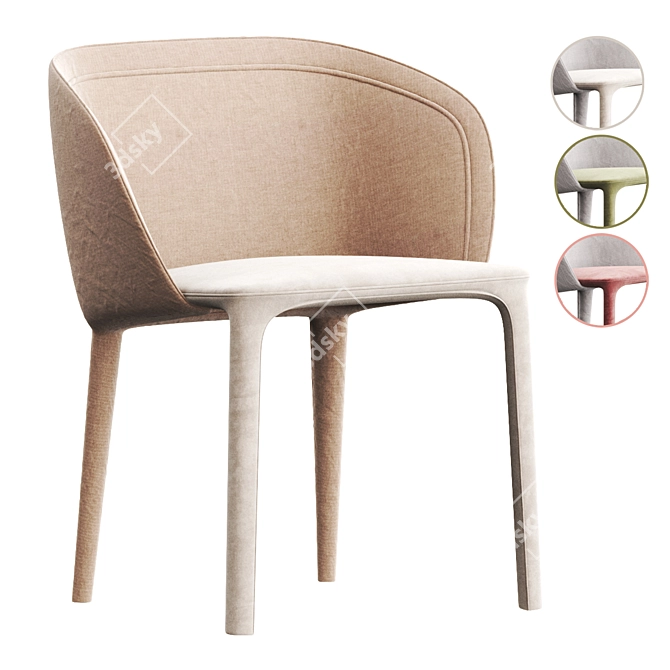 Elegant Lepel Smooth Table: Sleek Functional Design 3D model image 1