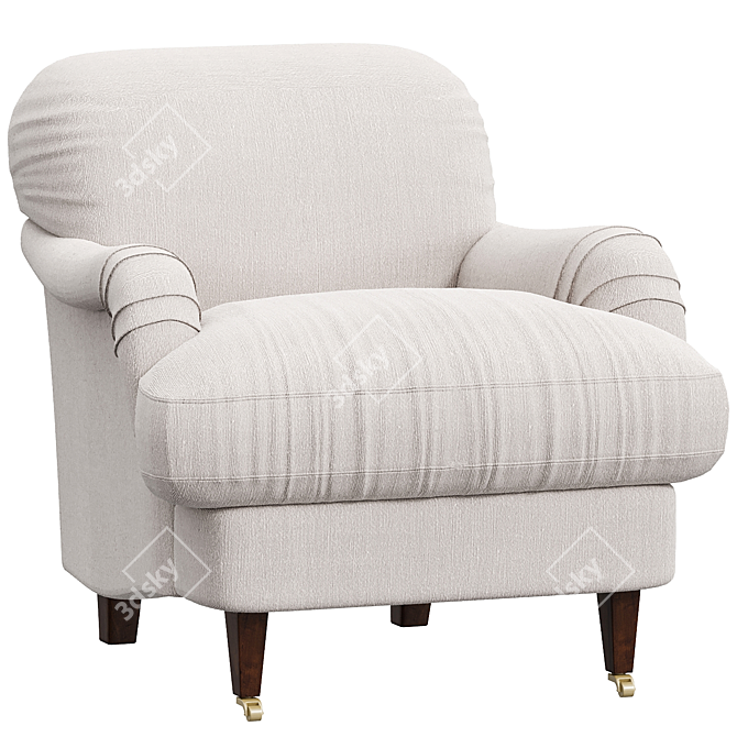 Hayes Club Chair: Elegant and Comfortable 3D model image 1
