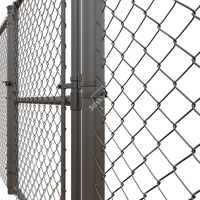 Durable Mesh Fencing Solution 3D model image 2