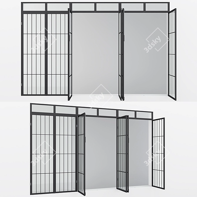 Aluminum Window 15: Versatile Design for Stunning Spaces! 3D model image 2