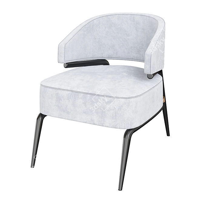 Haines Armchair: Stylish Comfort for Any Space 3D model image 2