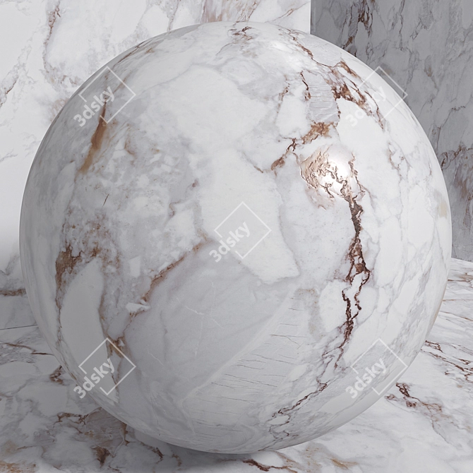 Seamless Stone Marble - Set 181 3D model image 2