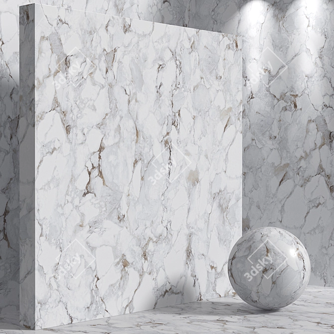 Seamless Stone Marble - Set 181 3D model image 4
