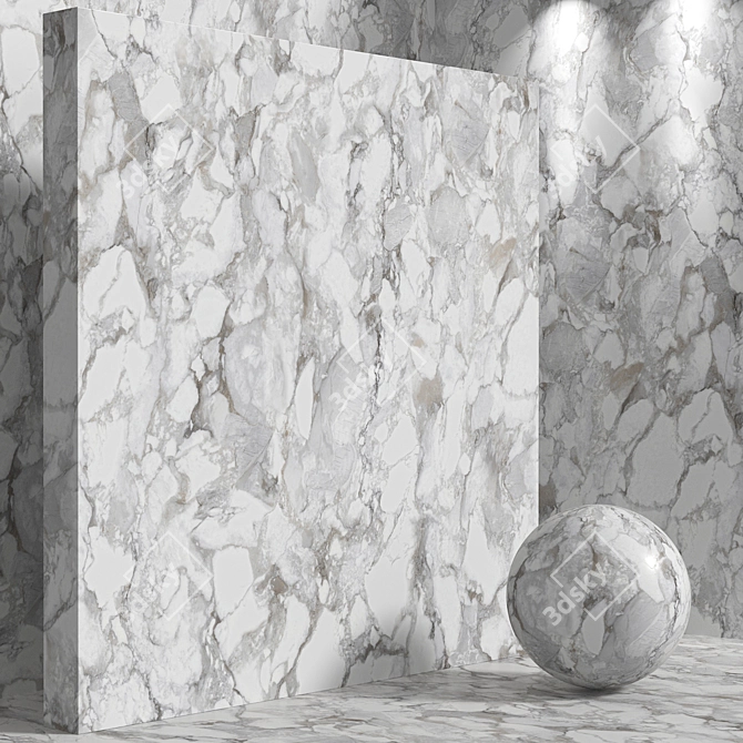 Seamless Stone Marble - Set 181 3D model image 5