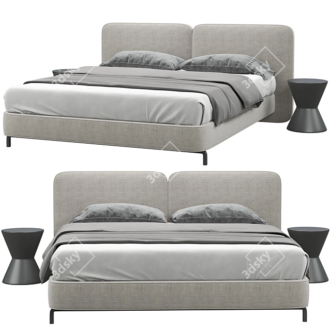 Tatlin Cover Minotti: Sleek, Stylish, Versatile 3D model image 2