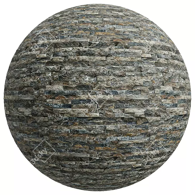 Seamless Stone Covering Texture | 3MAT | PBR 3D model image 3