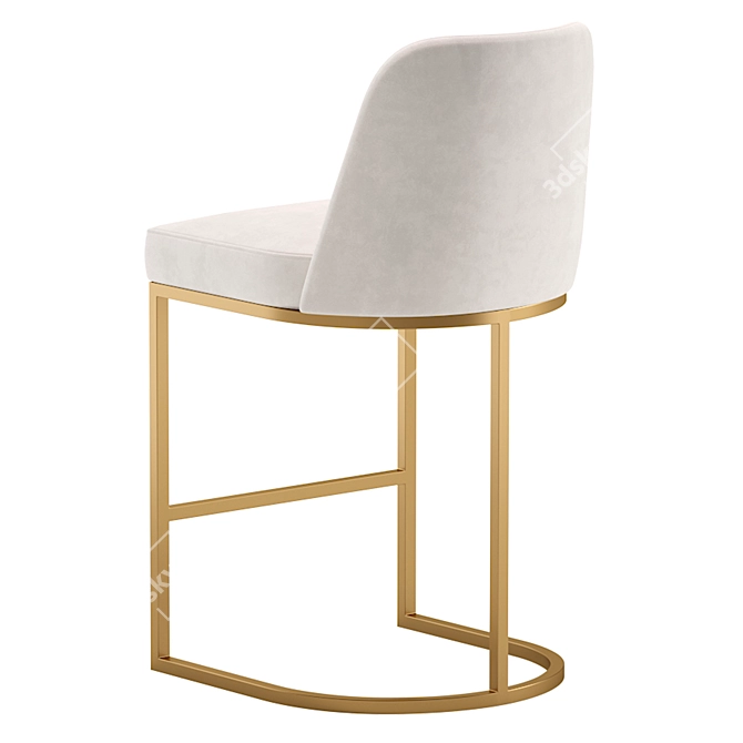 Designer Bar Stool: Williams - 3 Colors 3D model image 4